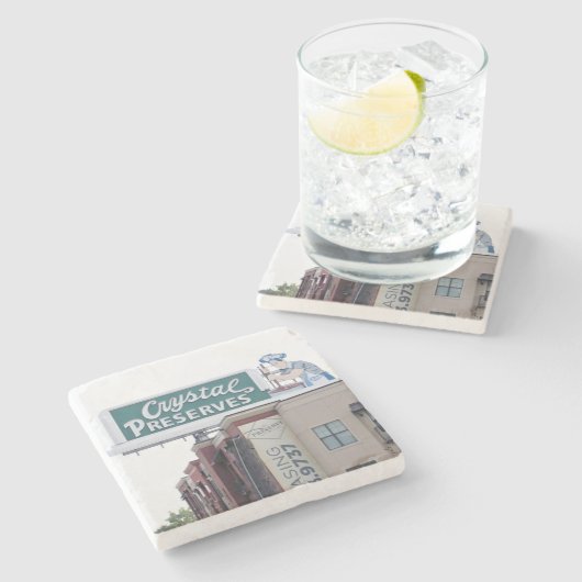 Kristallbewahrer Untersetzer, New Orleans Steinuntersetzer (Seitenansicht)