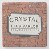 Kristallbier-Wohnzimmer, Savanne, Steinuntersetzer (Vorderseite)