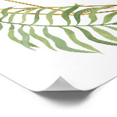 Kristallblättergrün kreieren Ihre eigenen Wünsche Poster (Ecke)