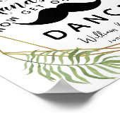 Kristallblättrige Blätter GENTLEMEN BADEZIMMER Hoc Poster (Ecke)