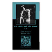 Kristallblau 💧 🔍 Leckerkennung: Eigener Klempner Magnetische Visitenkarte (Vorderseite Vertikal)