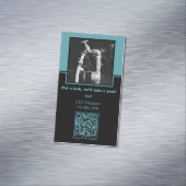 Kristallblau 💧 🔍 Leckerkennung: Eigener Klempner Magnetische Visitenkarte (Beispiel)