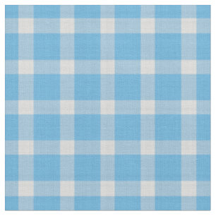 Kristallblau-weiß kariert  stoff