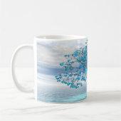 Kristallblauer Baum Kaffeetasse (Links)