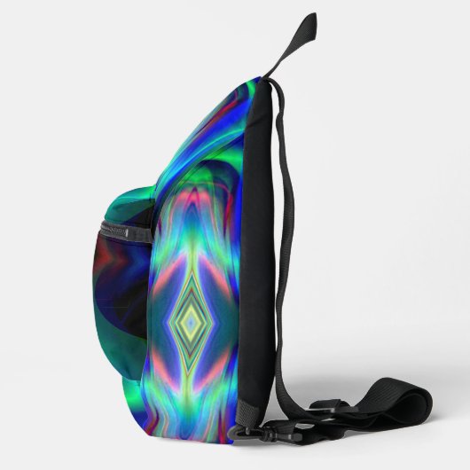 Kristallblaues Prism Crossbody Bag (Rechts)