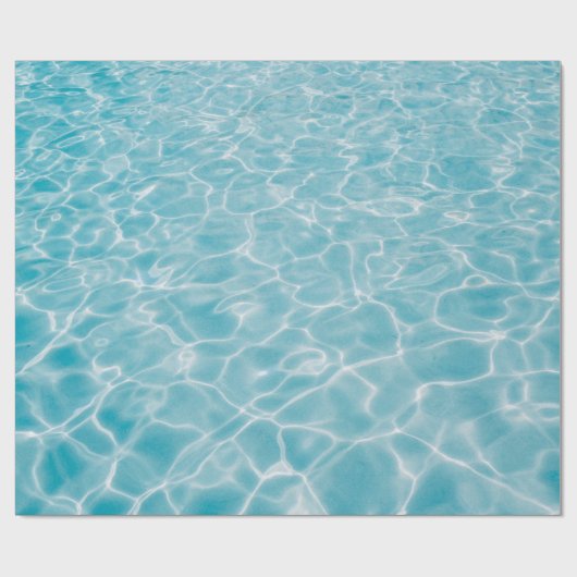 Kristallblaues Wasser Geschenkpapier (Flach)