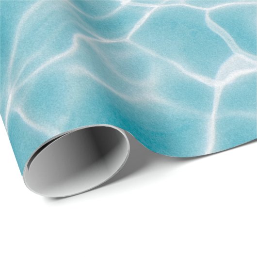 Kristallblaues Wasser Geschenkpapier (Rolleneckpunkt)