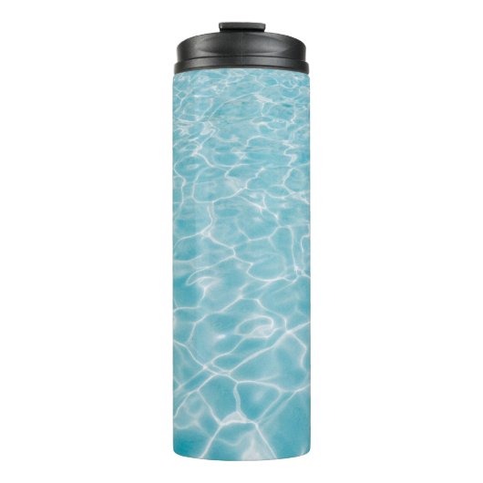 Kristallblaues Wasser Thermosbecher (Vorderseite)