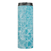 Kristallblaues Wasser Thermosbecher (Rückseite)