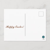 Kristallblüten und Osterhoffen Feiertagspostkarte (Rückseite)