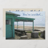 Kristallbucht-Party Einladungen (Vorne/Hinten)