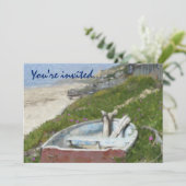 Kristallbucht-Party Einladungen (Stehend Vorderseite)