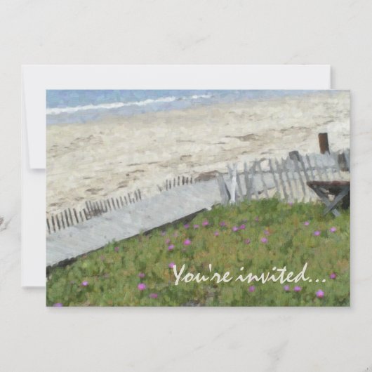 Kristallbucht-Party Einladungen (Vorderseite)