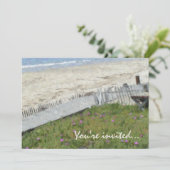 Kristallbucht-Party Einladungen (Stehend Vorderseite)