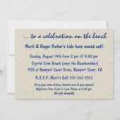 Kristallbucht-Party Einladungen (Rückseite)