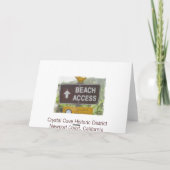 "Kristallbucht-Strand-" Mitteilungskarten (Rückseite)