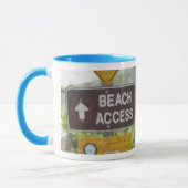 "Kristallbucht-Strand-" Tasse (Links)