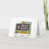 "Kristallbuchtshack-" Mitteilungskarten (Rückseite)