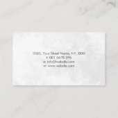 Kristallcluster - Schwarz & Weiß Visitenkarte (Rückseite)