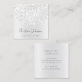 Kristalldahlie Quadratische Visitenkarte (Vorne/Hinten)