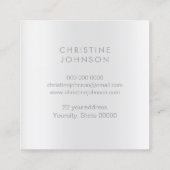 Kristalldahlie Quadratische Visitenkarte (Rückseite)