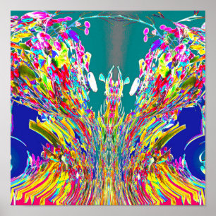 Kristalldesign digitaler Energiefluss Reiki Master Poster