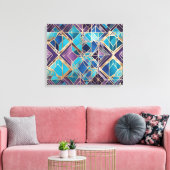 Kristalldiamanten abstrakte Leinwand (Insitu (Wohnzimmer))
