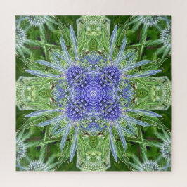 Kristalldistel-Blumenmuster Puzzle
