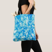 Kristalldreieck, 3D gerenderter Hintergrund. Tasche (Von Nahem)