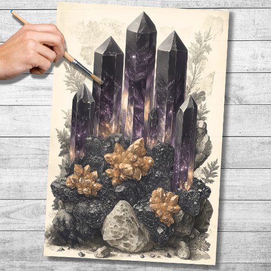 Kristalle 2 Dekoupage Paper Seidenpapier