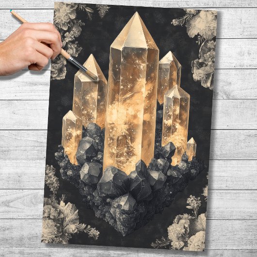 Kristalle 3 Dekoupage Paper Seidenpapier