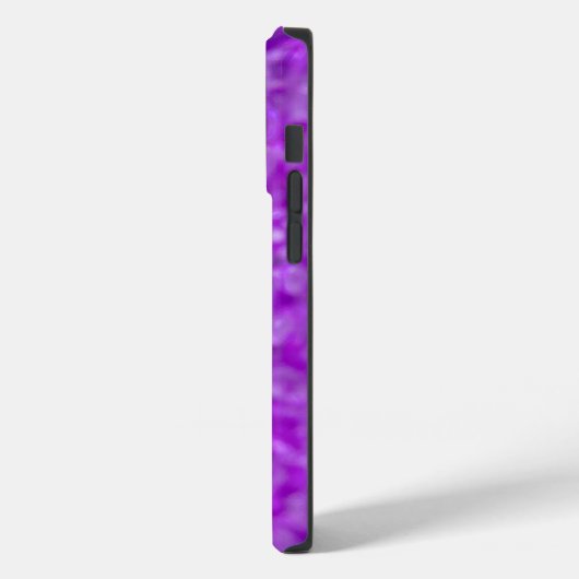 Kristalle aus lila Glitzer Case-Mate iPhone Hülle (Rückseite / Links)