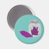 Kristalle crystals magnet (Vorderseite/Rückseite)