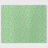 Kristalle Diamond Gray Silver Green Confetti Dots Geschenkpapier (Flach)