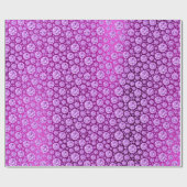 Kristalle Diamond Violet Lila Plum Confetti Dots Geschenkpapier (Flach)