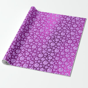Kristalle Diamond Violet Lila Plum Confetti Dots Geschenkpapier