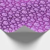 Kristalle Diamond Violet Lila Plum Confetti Dots Geschenkpapier (Ecke)
