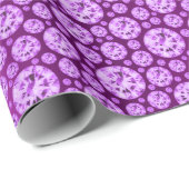 Kristalle Diamond Violet Lila Plum Confetti Dots Geschenkpapier (Rolleneckpunkt)