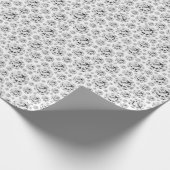 Kristalle Diamond White Gray Silver Delicate Geschenkpapier (Ecke)