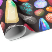 Kristalle/Edelsteine Geschenkpapier (Rolleneckpunkt)