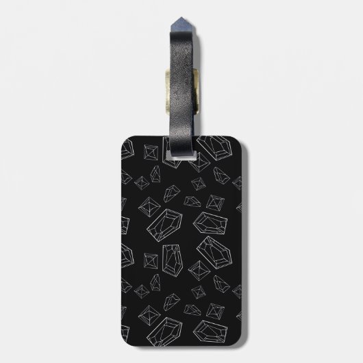 Kristalle Gepäckanhänger (Rückseite vertikal)