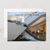 Kristalle im Stadtzentrum, Las Vegas Postkarte (Vorne/Hinten)