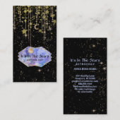 *~* Kristalle Kosmos Astrologie Stars Moon Luna Visitenkarte (Vorne/Hinten)