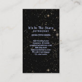 *~* Kristalle Kosmos Astrologie Stars Moon Luna Visitenkarte (Rückseite)