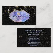 *~* Kristalle Mondkosmos Astrologie Sterne Visitenkarte (Vorne/Hinten)