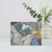 Kristalle Postkarte (Stehend Vorderseite)