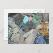 Kristalle Postkarte (Vorne/Hinten)