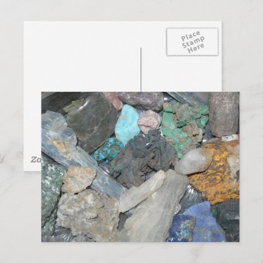 Kristalle Postkarte (Vorne/Hinten)