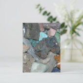 Kristalle Postkarte (Stehend Vorderseite)