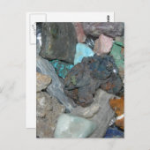 Kristalle Postkarte (Vorne/Hinten)